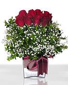  Malatya internetten çiçek siparişi  11 adet gül mika yada cam - anneler günü seçimi -
