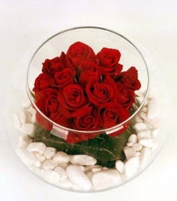 Cam fanusta 11 adet kırmızı gül  Malatya çiçek siparişi sitesi 