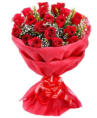21 adet kırmızı gülden modern buket  Malatya çiçek siparişi sitesi 