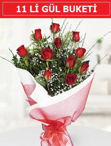 11 adet kırmızı gül buketi Aşk budur  Malatya hediye çiçek yolla 