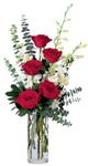 Malatya çiçek online çiçek siparişi  cam yada mika vazoda 5 adet kirmizi gül