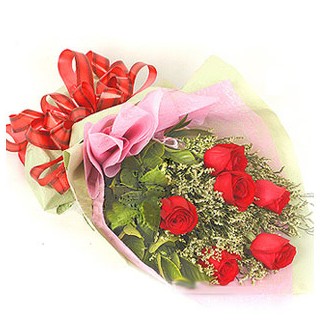  Malatya internetten çiçek siparişi  6 adet kırmızı gülden buket