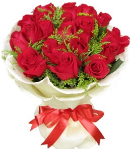 19 adet kırmızı gülden buket tanzimi  Malatya İnternetten çiçek siparişi 