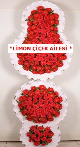 3 katlı kırmızı düğün açılış çiçeği  Malatya çiçek siparişi sitesi 