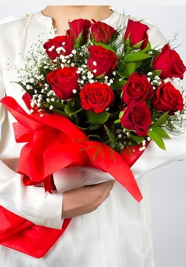 Aşk Gülleri 11 Adet kırmızı gül buketi  Malatya internetten çiçek satışı 